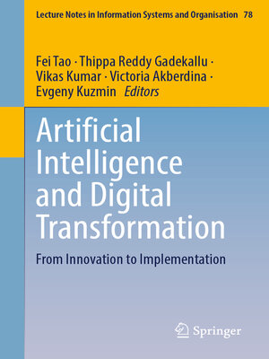 cover image of Artificial Intelligence and Digital Transformation